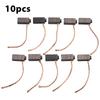 Carbon Brushes Kit 10pcs Motor Brush Replacement for Electric Motor Commutator Slip Ring 5x6x14mm Suitable for General Motor Use