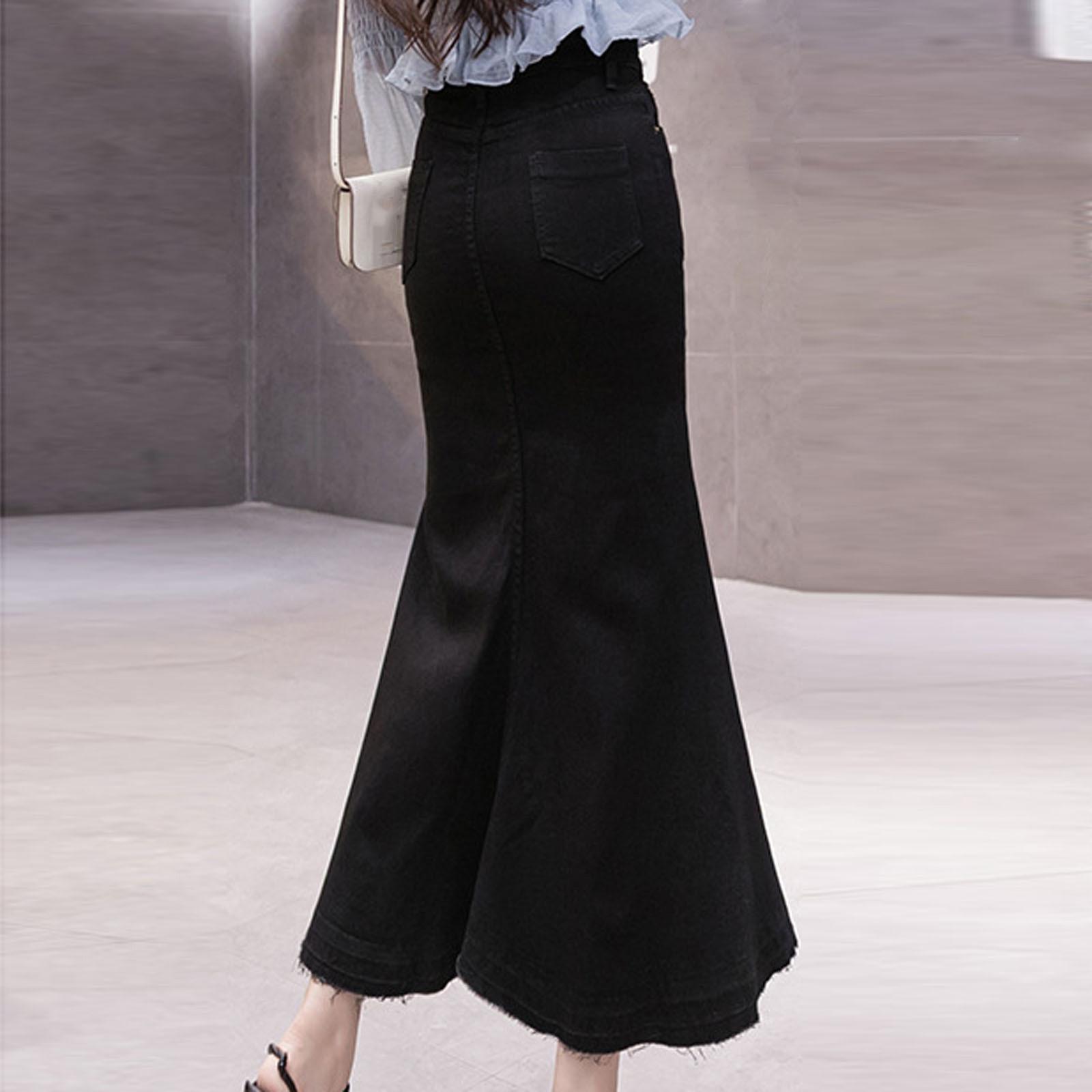 Женская джинсовая юбка — фото 4