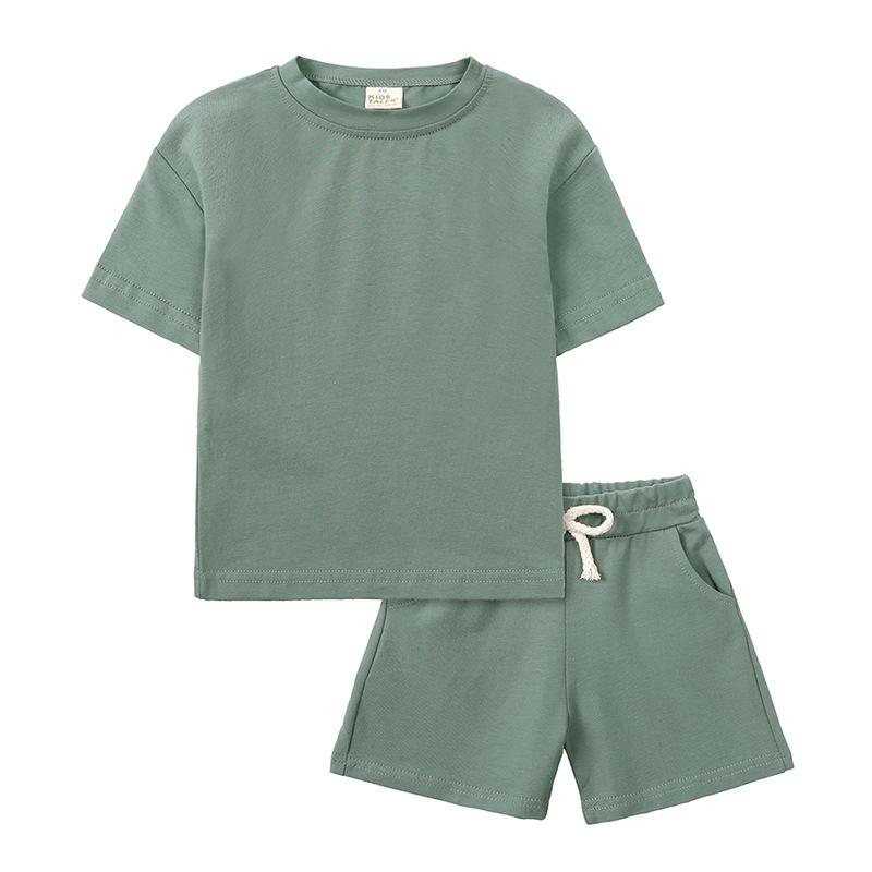 

Children s Set for Boys and Girls Korean Summer Sports Set Summer T-shirts and Shorts 140