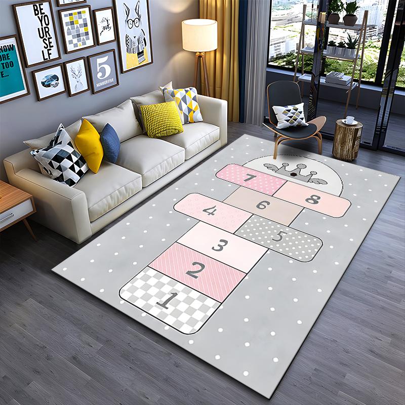 

Cute Cat Hopscotch Carpet Suitable for use as an anti-slip game mat for living room and bedroom sofas 40x60cm( 15x23in )