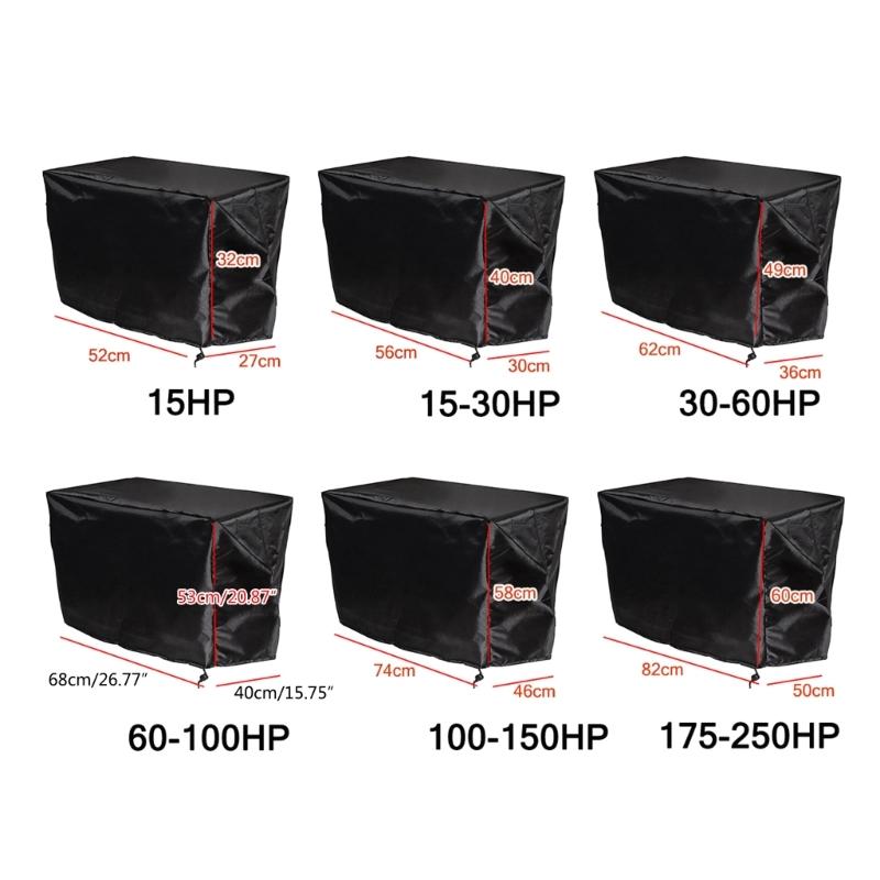 Oxford-Stoff Außenborderabdeckung Wasserdichter Yacht-Boots-Marine-Motor-Schutz