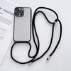 Plating Case For Oneplus 12 11 10 10T 10R One Plus 13T 13 9 Pro 8 Lens Camera Protect Transparent Crossbody Lanyard Strap Cover