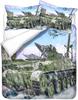 3D Cartoon Panzer Armee Muster Junge Mann Wohnheim Bettbezug mit Reißverschluss, Polyester Mikrofaser Bettwäsche Set Bettbezug und Kissenbezüge 75*50