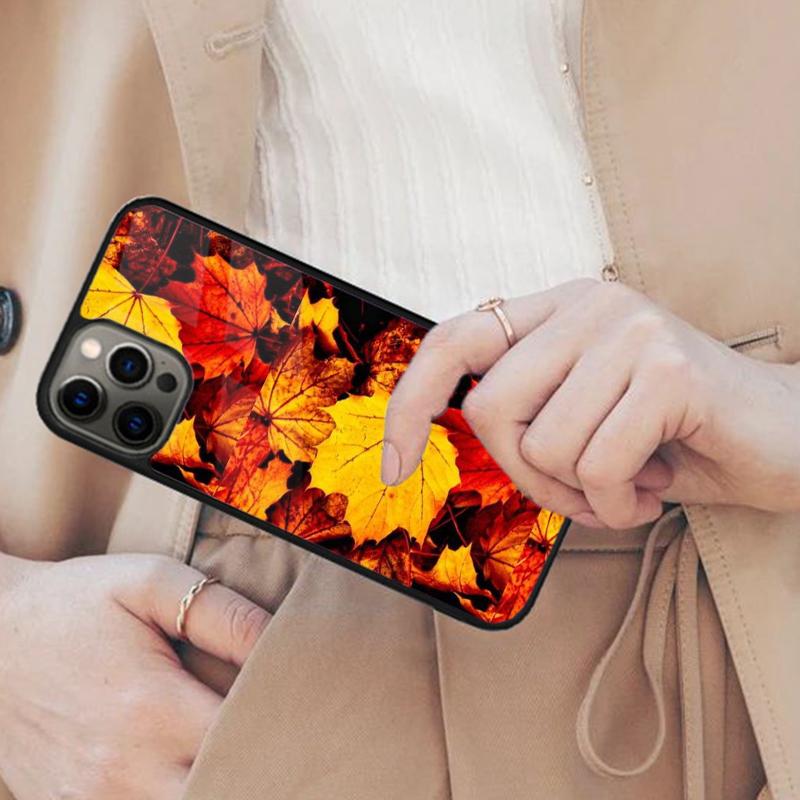 Beautiful Fall Leaves Magnetic Phone Case For APPLE iPhone 17 Air 16 14 13 12 Pro Max 15 Plus Wireless Charge With MagSafe Cover