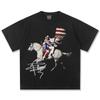 T-shirt Grafica Beyoncé Unisex Oversize Stampa Vintage Artista Musicale Merchandising per Fan Cotone Leggero Streetwear Top Casual