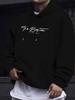 Men's Boston Iconic Print Hooded - Stretch Fabric Hoodie with Kangaroo Pocket, Urban Boston-Themed Lettering Pullover Suitable for Spring/Autumn Casua