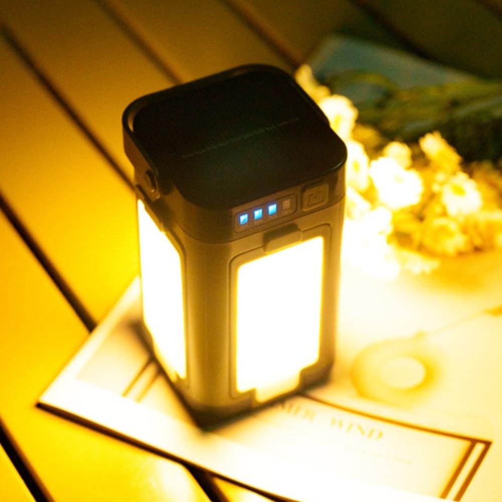 Outdoor portable mobile power light Type-C charging LED hanging multi gear tent light suitable for camping, hiking, and fishing