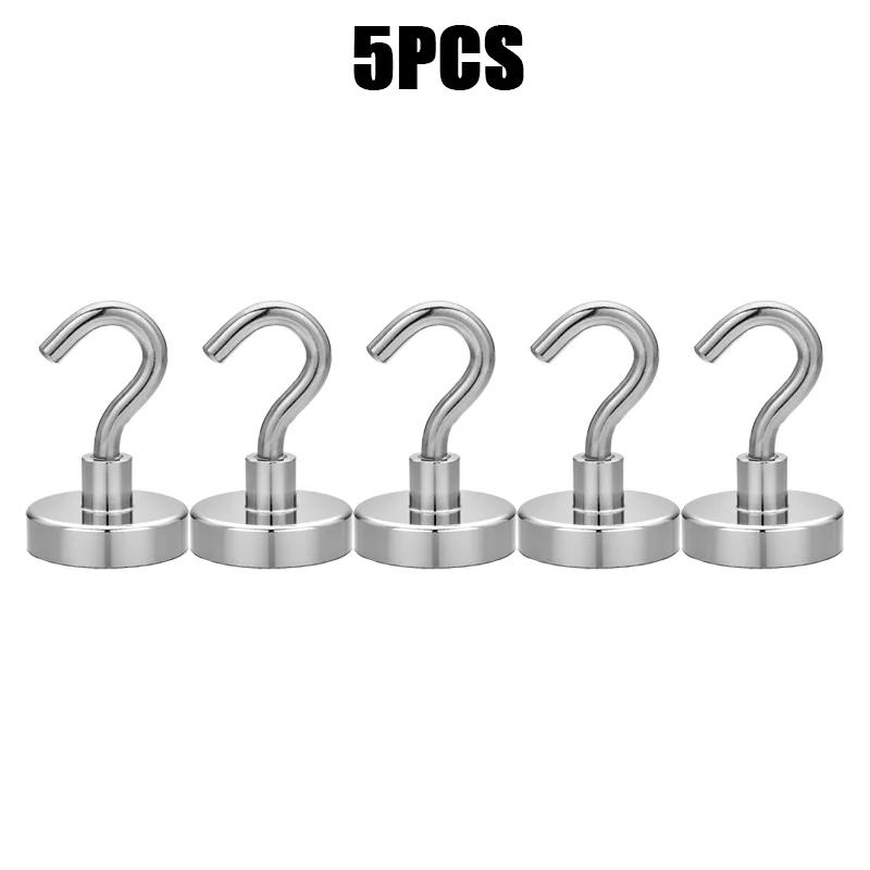 1-80PCS Strong Magnetic Hooks Multi-Purpose Storage Hooks Home Kitchen Bar Storage Hooks Key Storage Hooks Bathroom Hangers