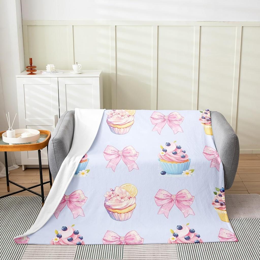 Pink Zebra Print Blanket Soft Fleece Throw Cozy Living Room Decor Animal Pattern Bed Cover Fashion Home Textile