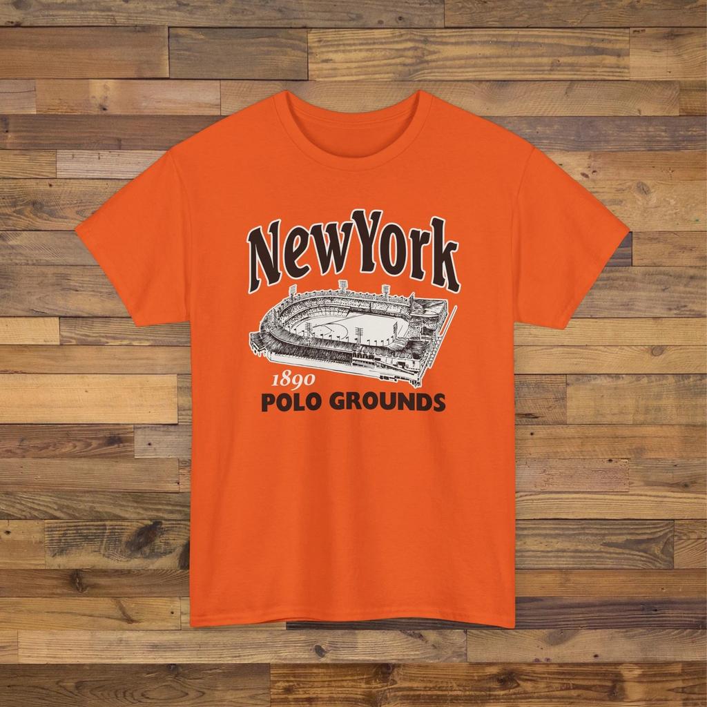 Polo Grounds 1890 Vintage Ballpark T shirt - New York Giants Baseball