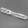 Transparent 3 Beads Stick Wand Crystal Glass Quantity Plug