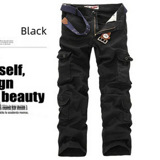 Men's Plus Size 8-Pocket Casual Outdoor Work Pants