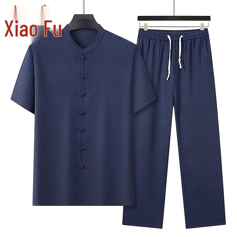 Men s Summer Casual Tang Suit T-Shirt Set 43/185