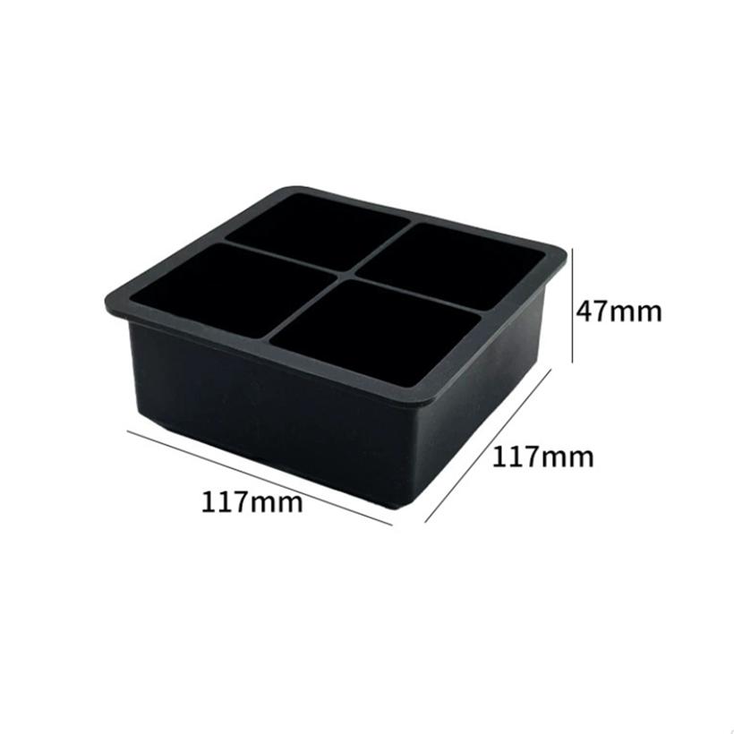 

Summer Grid Big Ice Tray Mold Giant Jumbo Large Food Grade Silicone Cube Square Tray Mold DIY Maker Ice Cube Tray