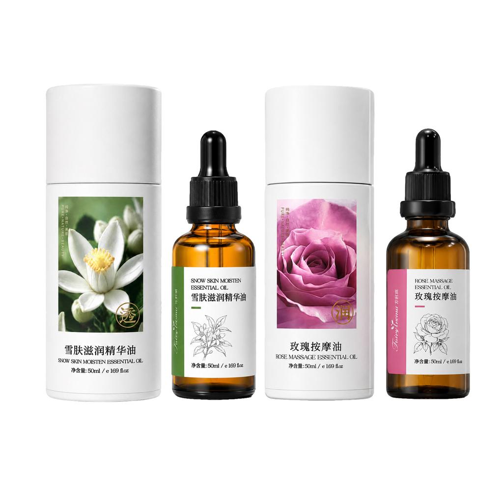 Rose Massage Oil for Face Nourishing Brightening Firming Hydrating Beauty Salon Body Massage Oil