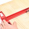 T Type Woodworking Scriber Ruler Architect Square Drafting Ruler Aluminum Alloy Measuring Tool Compatible for Carpenter