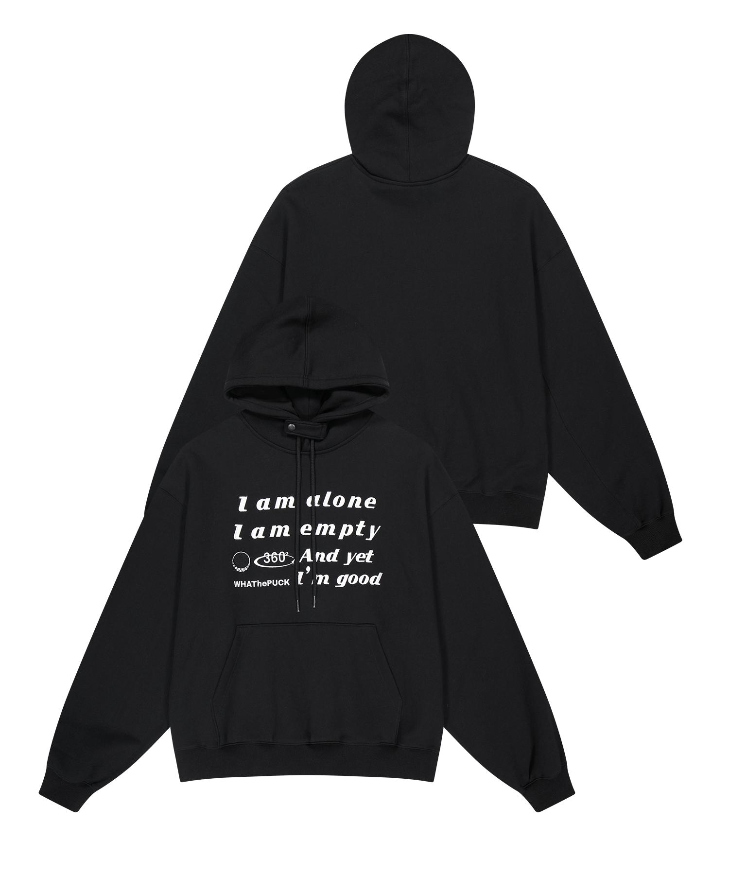 What The Fuck Alone Hoodie Black L Size