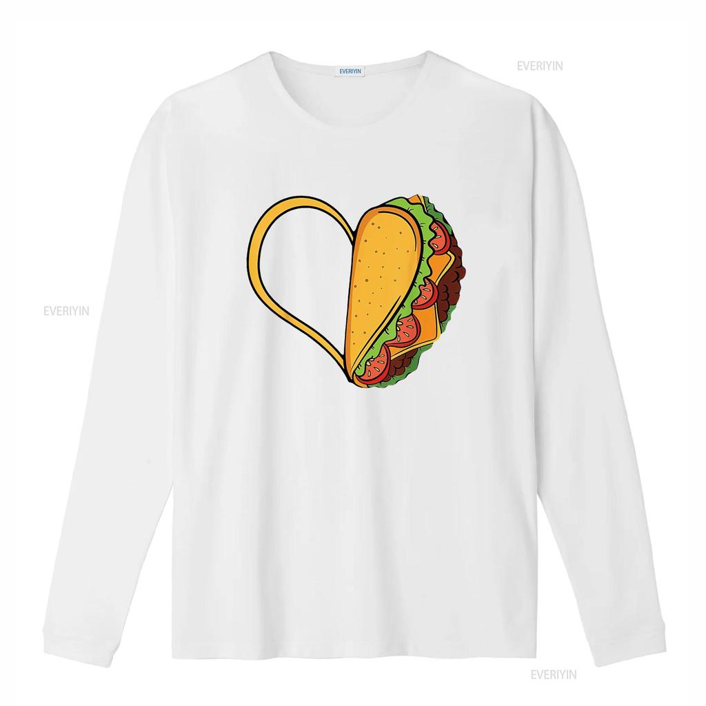 Womens Tacos Heart Mexican Dish Street Food Chili Taquitos Flautas T Shirt Vintage Washed Designer Clothes Graphic Unisex