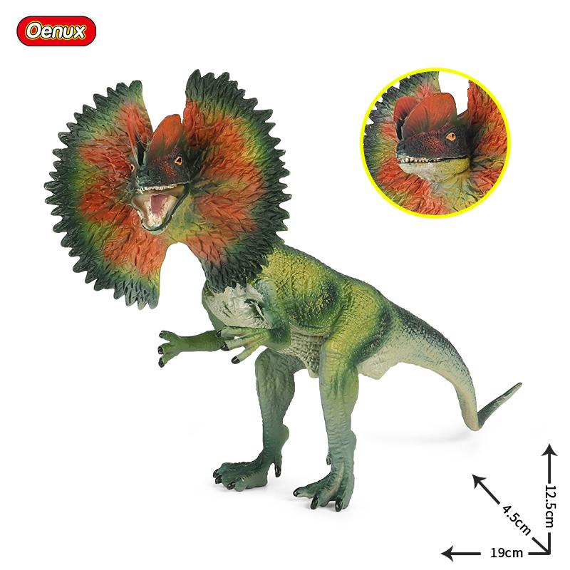 Figurine Oenux Dinozauri Jurasici T-Rex Velociraptor Spinosaurus Dilophosaurus Model Animal Figurine de Acțiune Colecție Jucărie pentru Copii