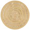 Rug - vidaXL - Braided Jute - 150 Cm - Round - Natural