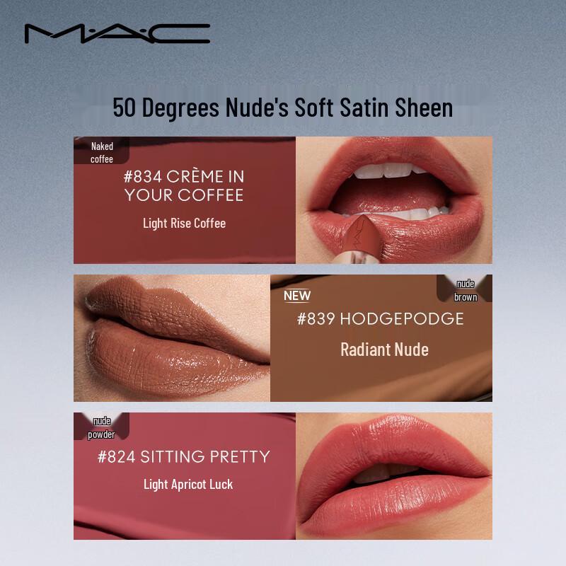 M.A.C New Satin Matte Lipstick
