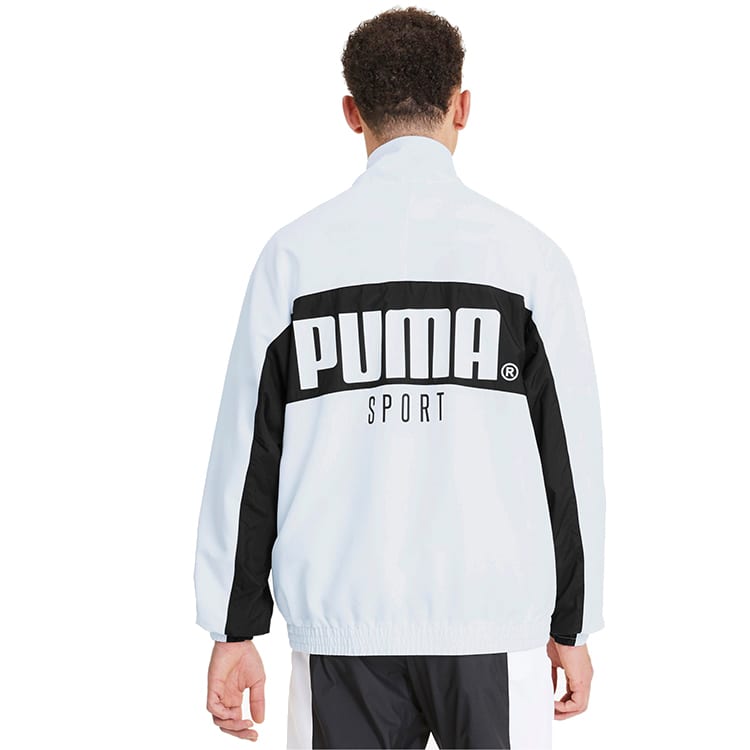 PUMA Jackets Men's White Stand Collar Moderate Other 597368-02