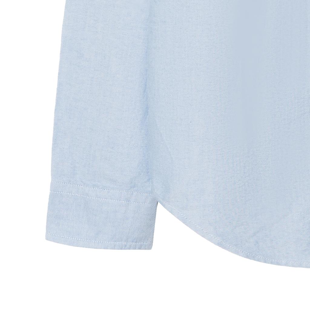 Koszula Polo Ralph Lauren Jednolity kolor Haft logo Jednorzędowa Kołnierzyk Długi rękaw Bluzki dla dzieci Niebieski CWPOWOVY6820539-400