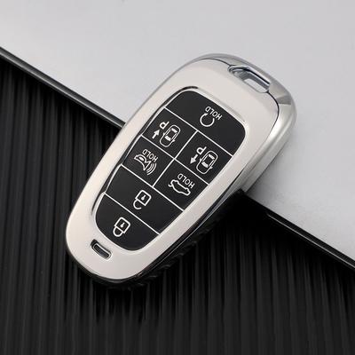 7 Buttons TPU Car Key Cover Case Cover for 2020 2021 Hyundai Sonata Nexo DN8 Santa Fe TM Tucson NX4 Staria Ioniq Accessories
