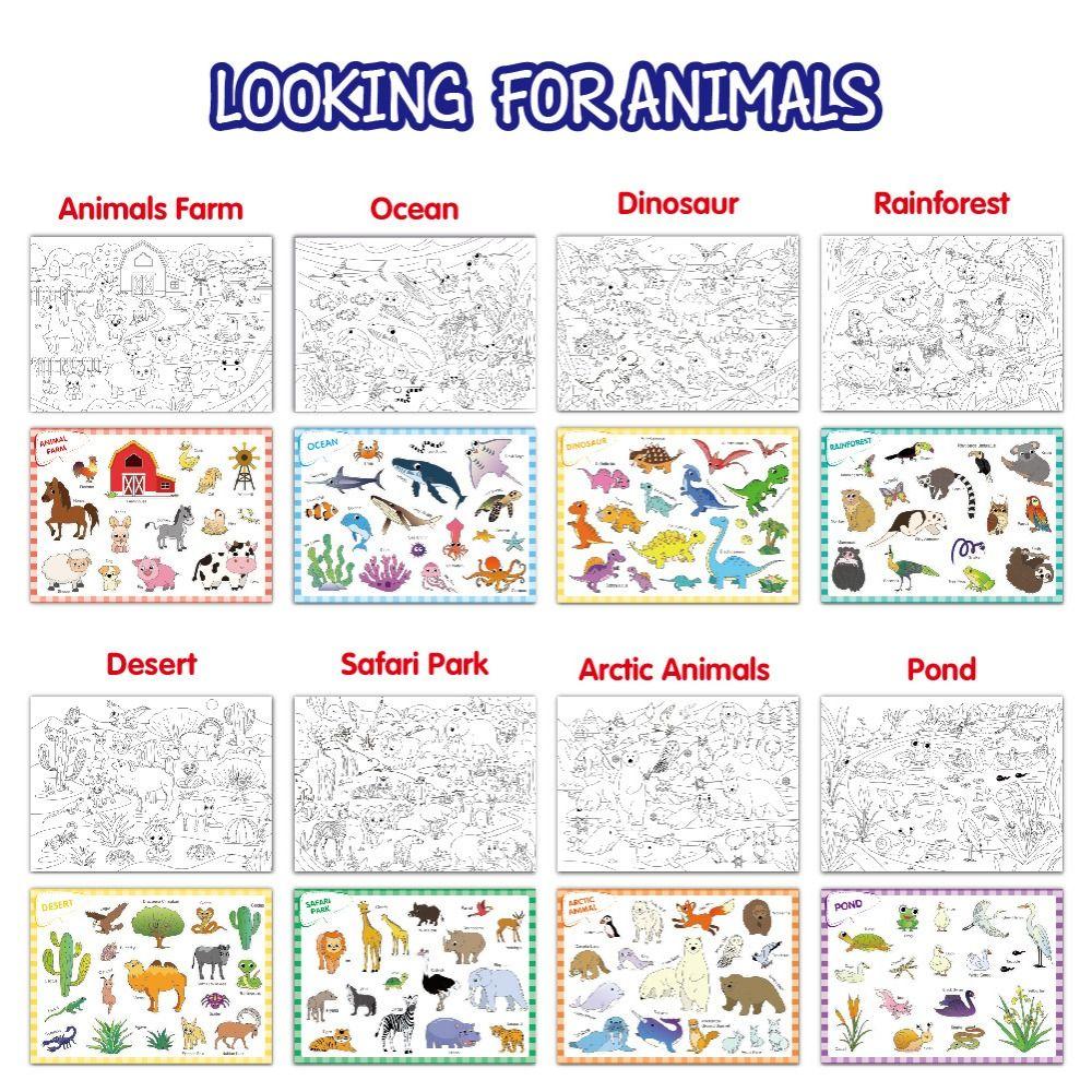 Creative Search Find Sticker Book Funny Digital Sticker Book 3D Origami Books Early Education