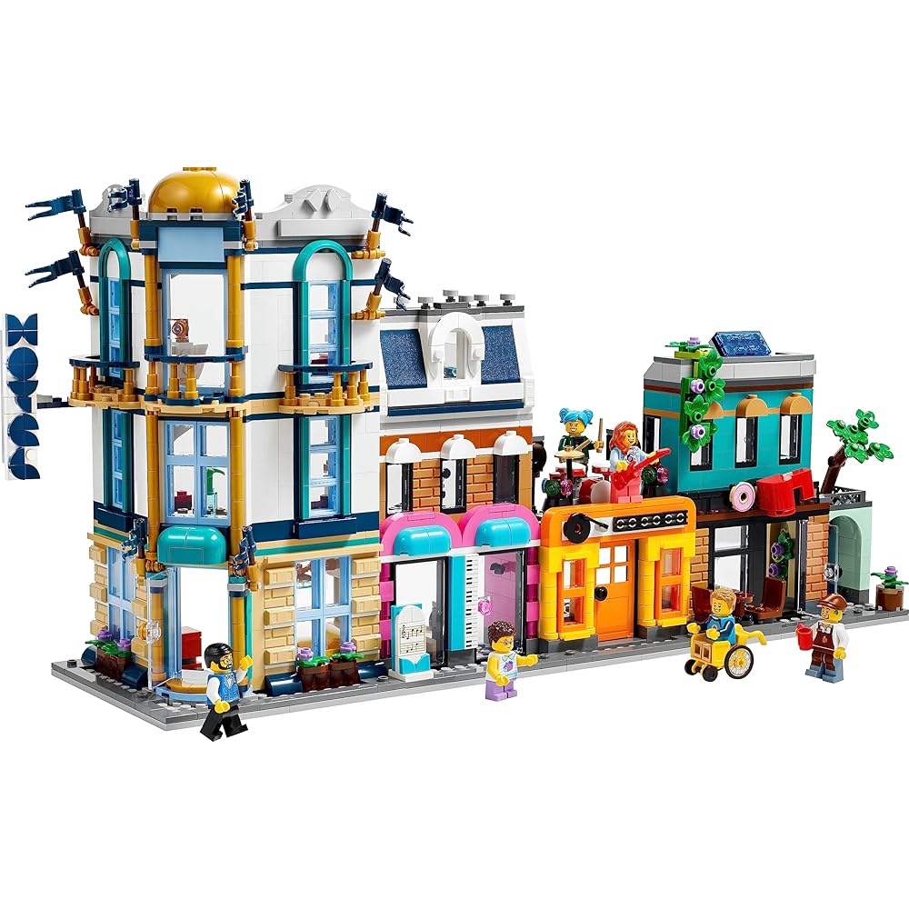 LEGO Creator Expert 31141 Main Street Building Set Toy for Kids Ages 9-11, Construction Blocks for Boys and Girls