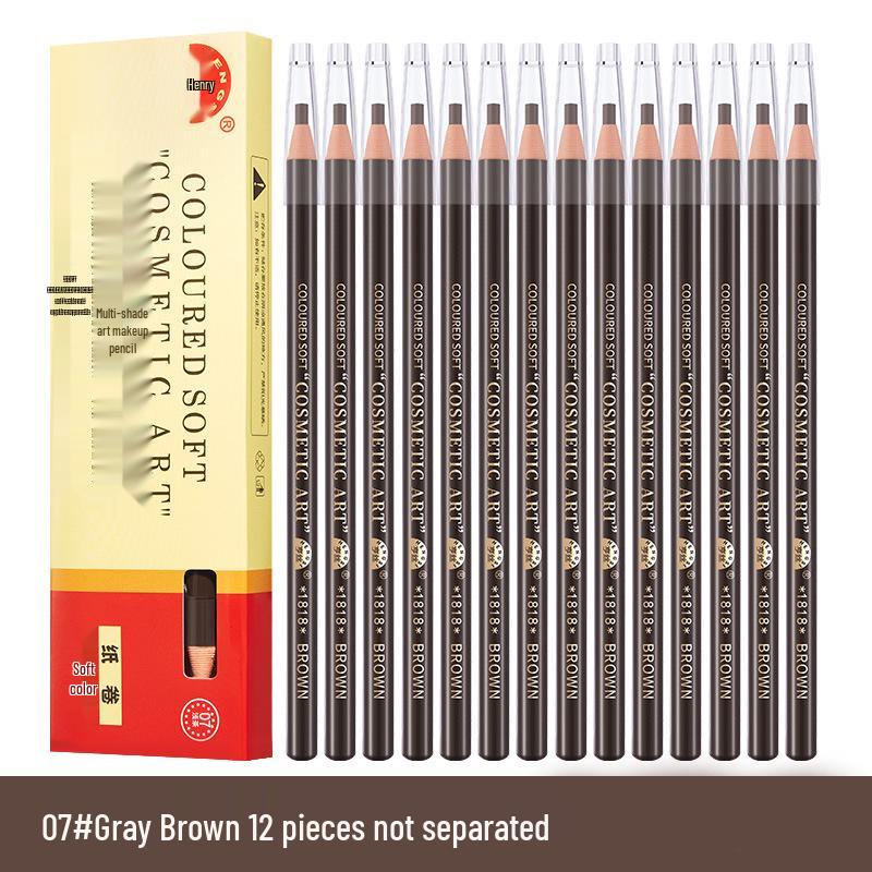 Genuine 1818 Waterproof Wooden Eyebrow Pencil - Non-Smudge, Hard Core, Makeup Artist Special.