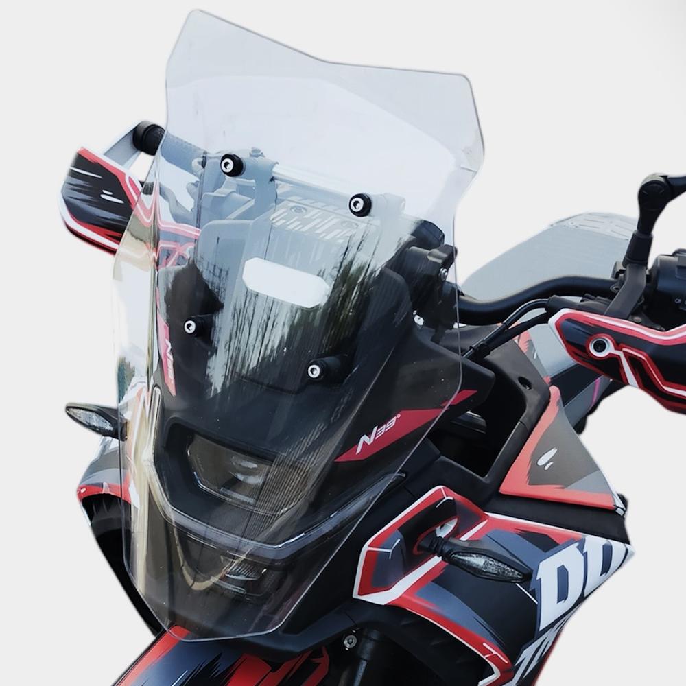 MT450 Motorcycle Rally Windshield For CFMOTO 450MT Accessories Windscreens IBEX450 Windshield Wind Deflectors 450 MT Wind Screen