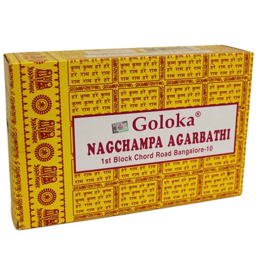 6x Nag Champa Incense Sticks 16 Sticks 16g Goloka