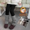 Girls' Korean Style Fleece-Lined Wool Leg Warmers & Tights