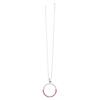 Stainless Steel Beautiful Jewel Accessory Pendant Chain Replacement Compatible for Misfit Shine 2 NecklaceRose Red
