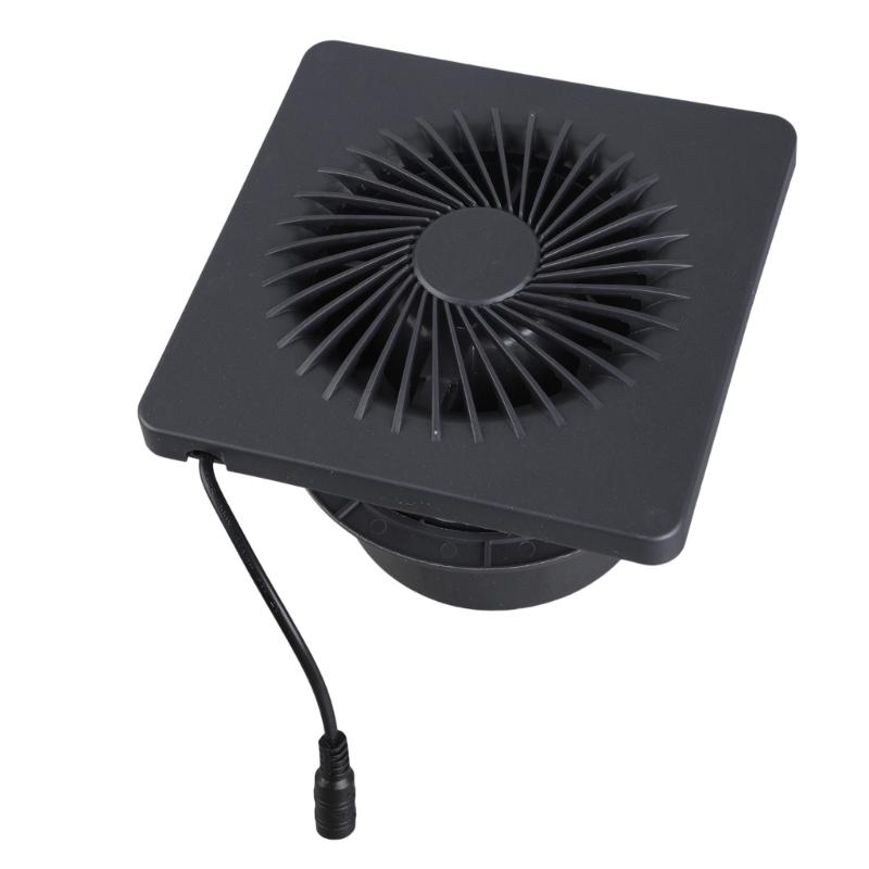 8W Solar Panel Operated 4 Inch Ventilation Fan For Outdoor Shed Pet House Air Quiet Motor