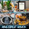 50 Pcs Mini Resin Halloween Figurines Luminous Miniature Crows Black Raven Resin Crows Figures For House Halloween Scene Decor