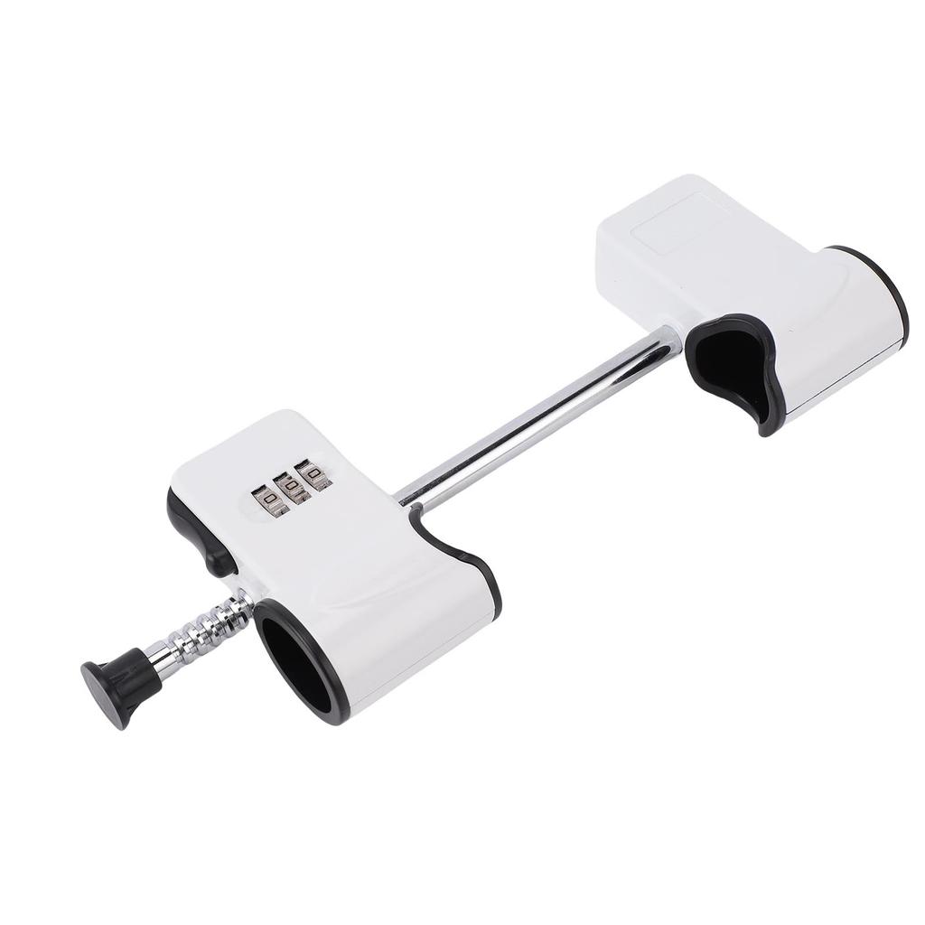 Double Door Code Lock 3 Digit Password Retractable Rod Alloy Steel French Door Lockout Device for Home