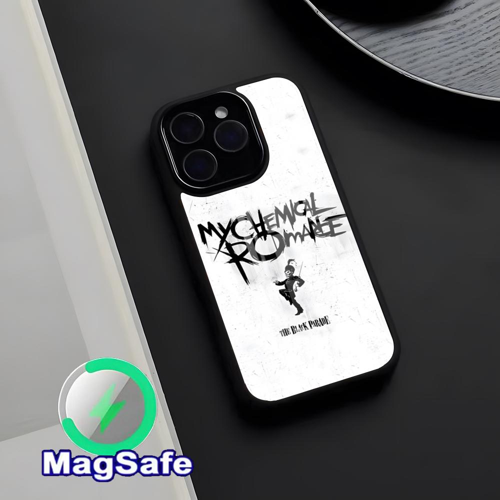 Rock Band My C-chemical Romance Handyhülle Magnetische Glas Hülle Für IPhone 17 Pro Max 16 15 14 13 11 Pro Max Plus Handyhülle
