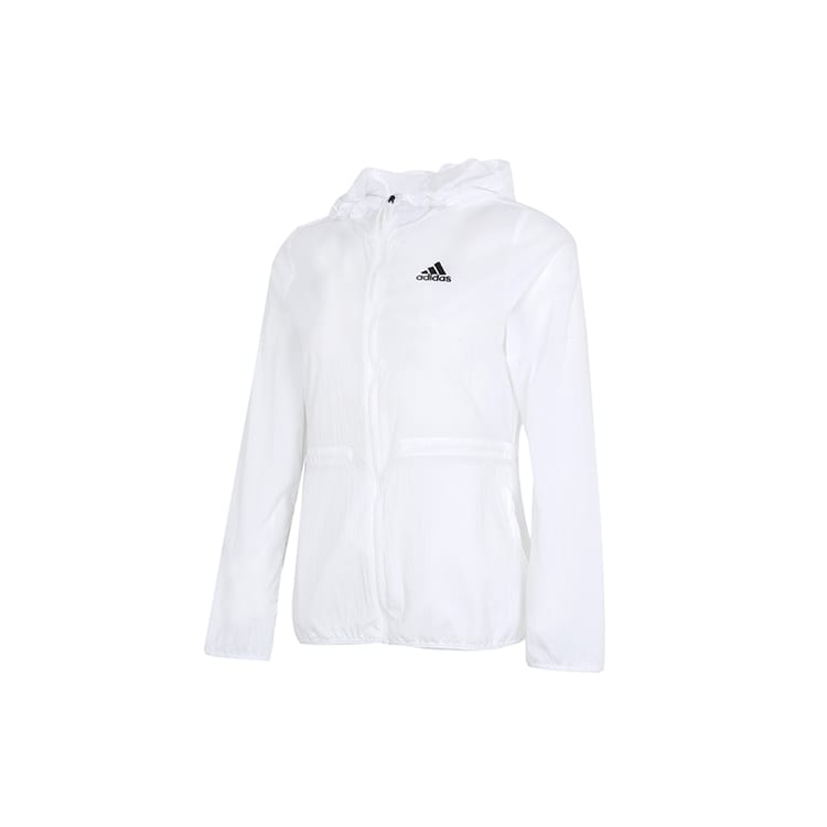 Adidas Woven Windbreaker Jacket Women's White GQ0628