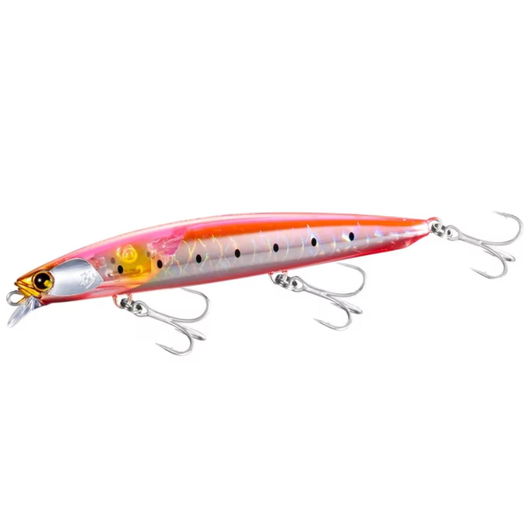 

Shimano Shore Saltwater Lure Netsuna Flounder Minnow SR 110F Flash Boost 004 A Pink Sardine Minnow, XF-110W