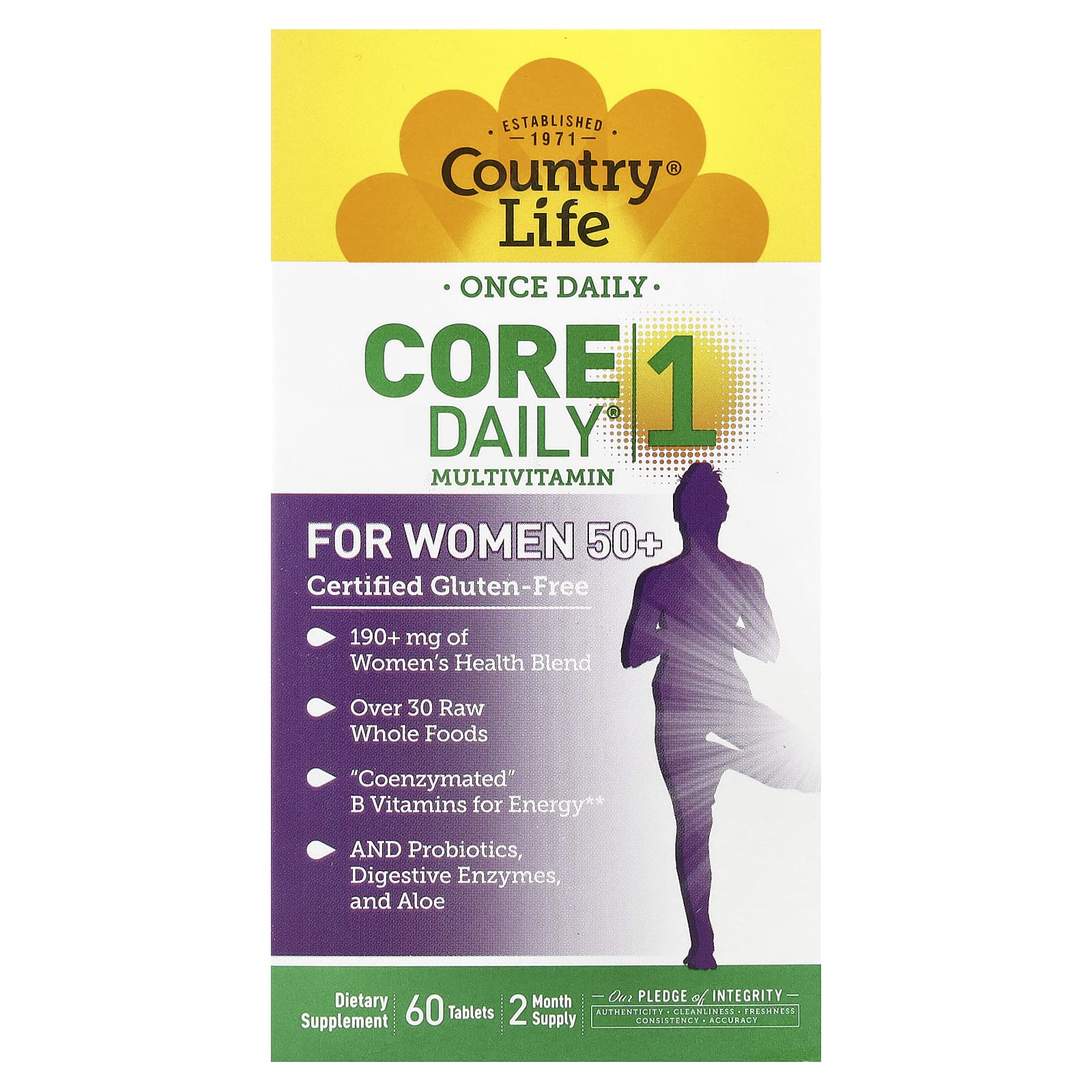 

Core Daily-1 Multivitamin for Women 50+, 60 Tablets