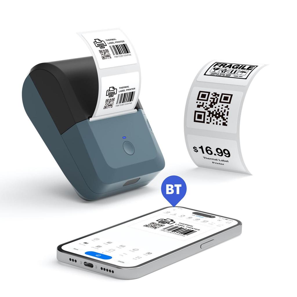 Portable Bluetooth Thermal Label Printer for Store Logistics