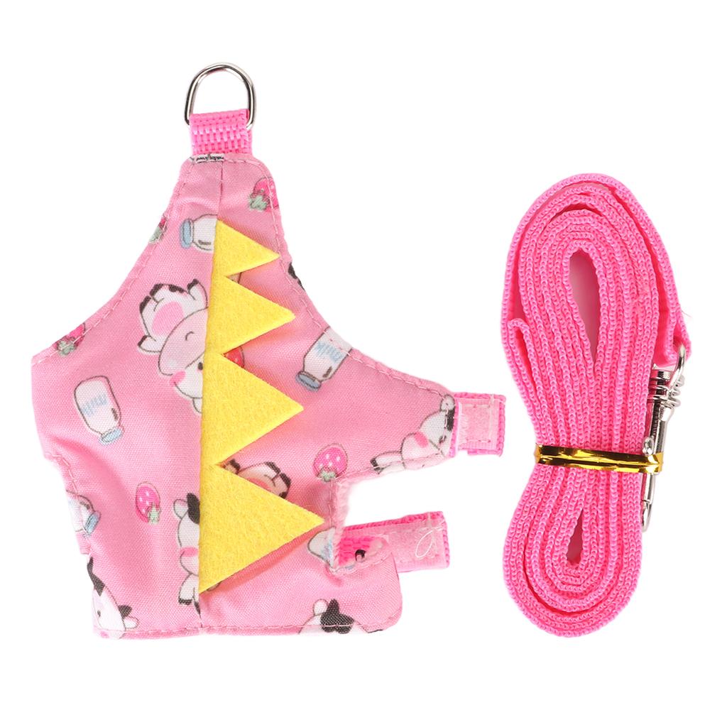 Ferret Harness Leash Adjustable Soft Comfortable Cute Guinea Pig Vest Harness with D Ring for Small