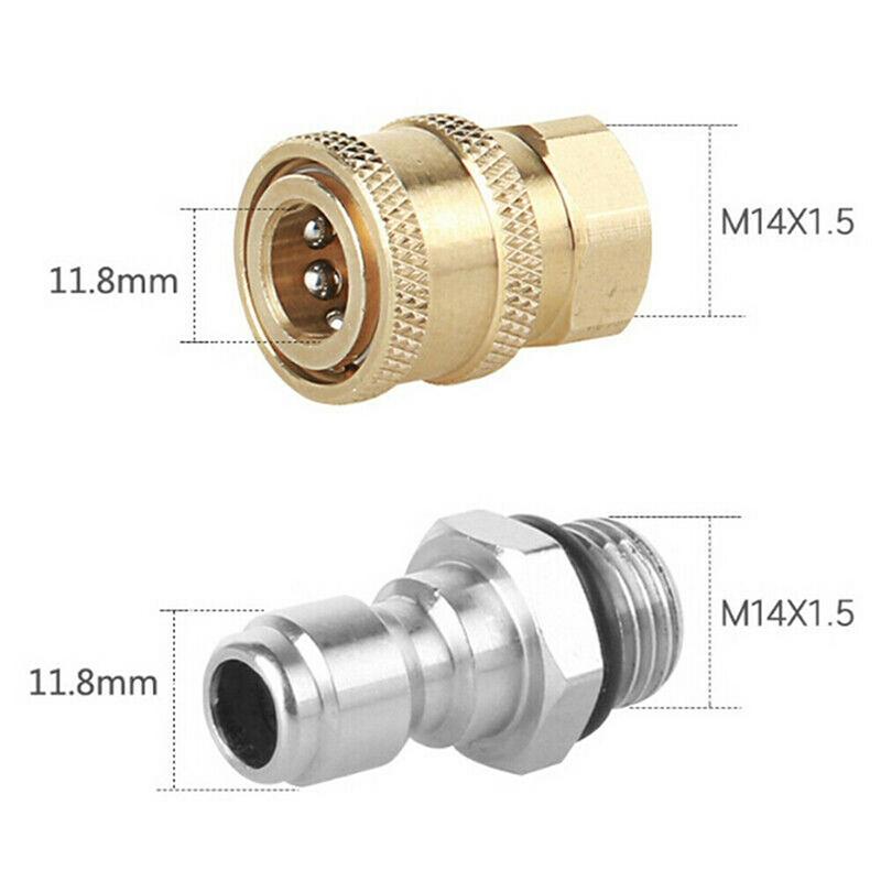 Pressure Washer Quick Connect Adapter Connectors 1/4 Male M22/14 Female
