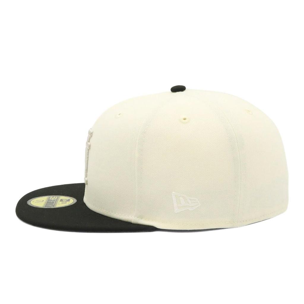 New Era 59FIFTY Los Angeles Dodgers ONSPOTZ LA Size 7 59Fifty Up Side Down Side MLB Los Angeles Dodgers Cap, Exclusive, Chrome/Black, 2, 3/4, Patch,