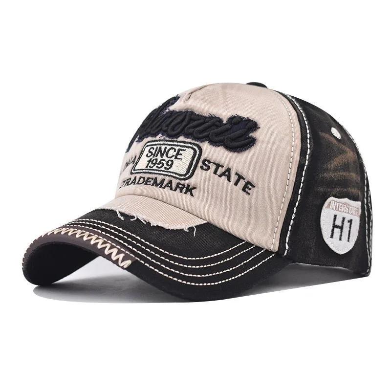 Heißer Verkauf Unisex Washed Cotton Cap 1959 Buchstabenstickerei Vintage Baseballkappe Männer Frauen Verstellbar Lässig Outdoor Sporthut