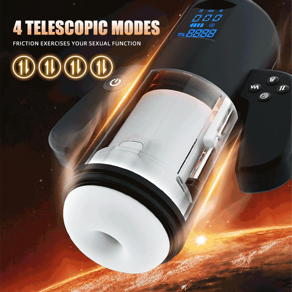 Automatic Male Masturbator Cup Thrusting Sucking Vibrating Heating Masturbation for Men Electric Penis Pump with Handle Sex Toys