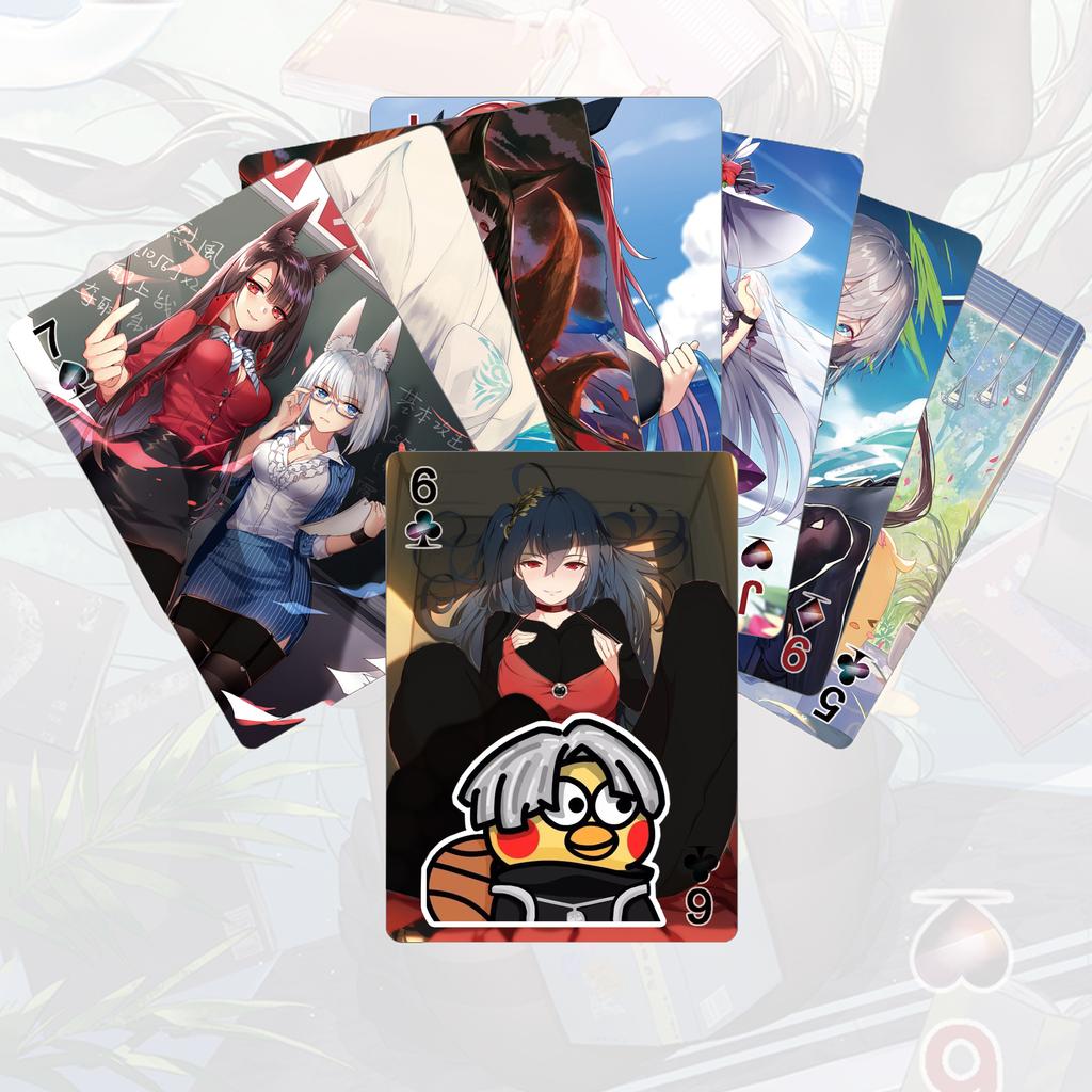55st Azur Lane Speelkaarten Anime Cadeau Cartoon