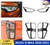 Front & Rear Light Covers For Isuzu D-Max Dmax Hi-Lander V-Cross 2020 2025 2025 2025 Car Accessories Lamp Hoods Decorative Cover